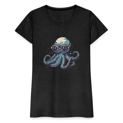 Nerdy Comic Oktopus mit Brille - Frauen Premium T-Shirts - by Artful Alchemist