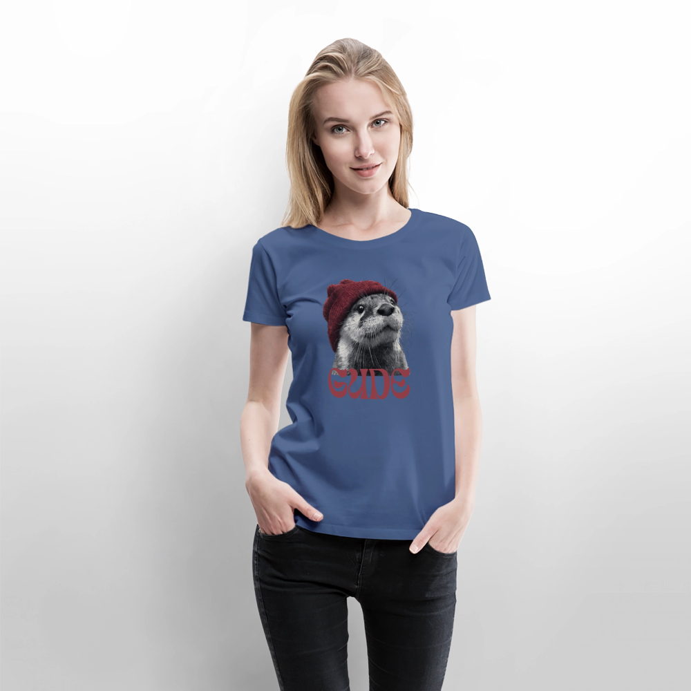 Gude Otter - Frauen Premium Bio T-Shirt - Taubenblau