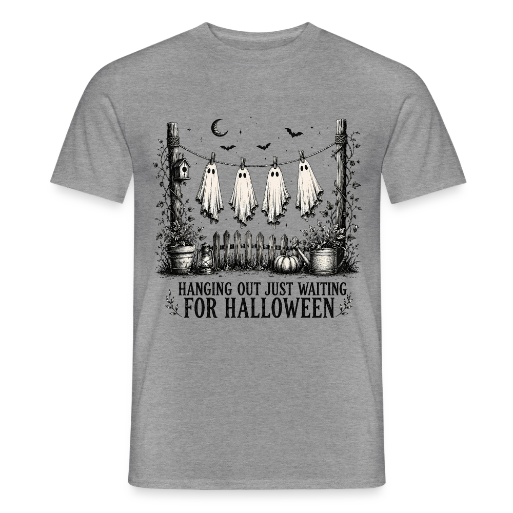 Hanging Out Just Waiting For Halloween - Männer T-Shirt - Graphit meliert