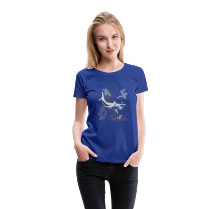 Vintage Steampunk Hai Motiv - Frauen Premium T-Shirts - by Artful Alchemist