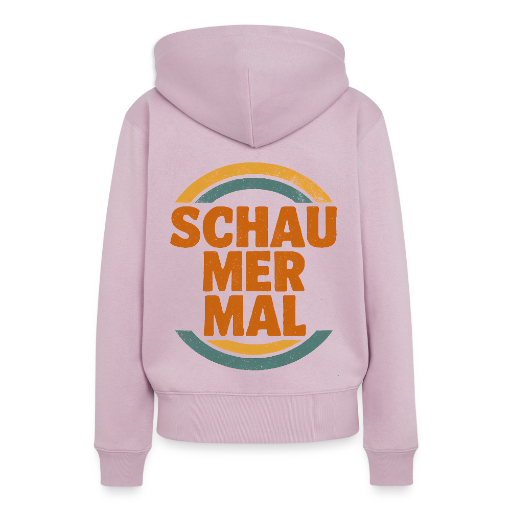 „Schau Mer Mal“ – Retro Look aus Hessen - Frauen Premium Bio Hoodie - Altrosa
