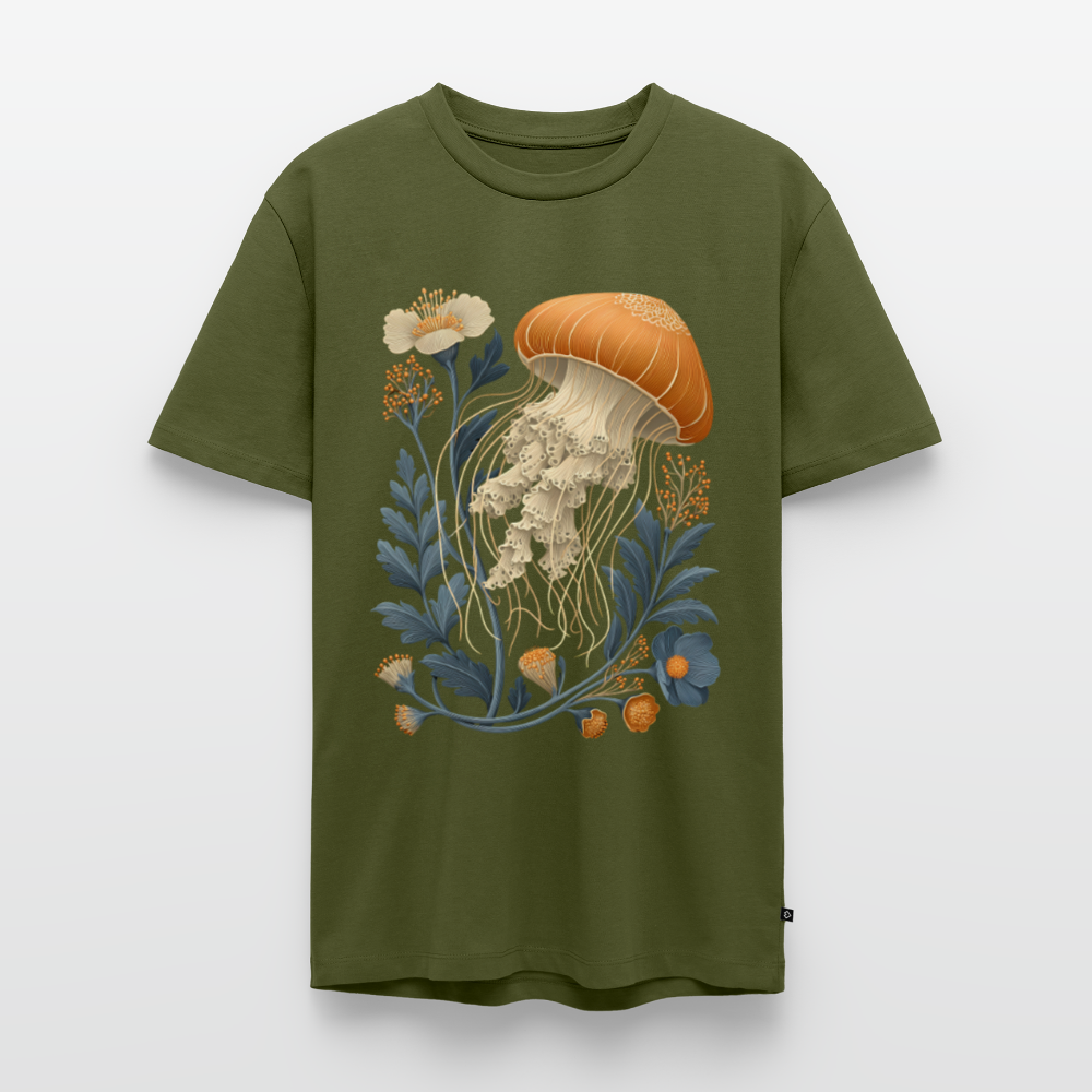 Florale Qualle - Männer Premium T-Shirt - Khaki