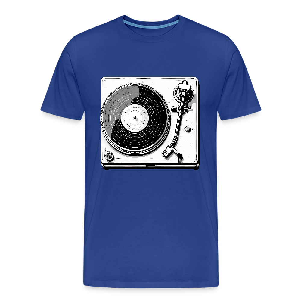 Analog Soul – Classic Vinyl Turntable - Männer Premium T-Shirt - by Artful Alchemist