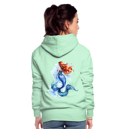 Meerjungfrau als Aquarelle - Frauen Premium Hoodie - by Artful Alchemist