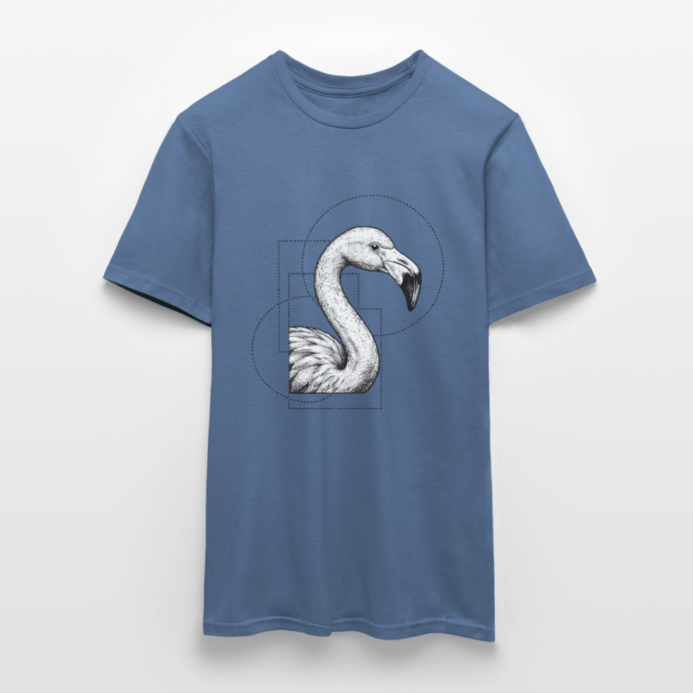 Geometric Grace – Modern Flamingo - Männer T-Shirt - by Artful Alchemist