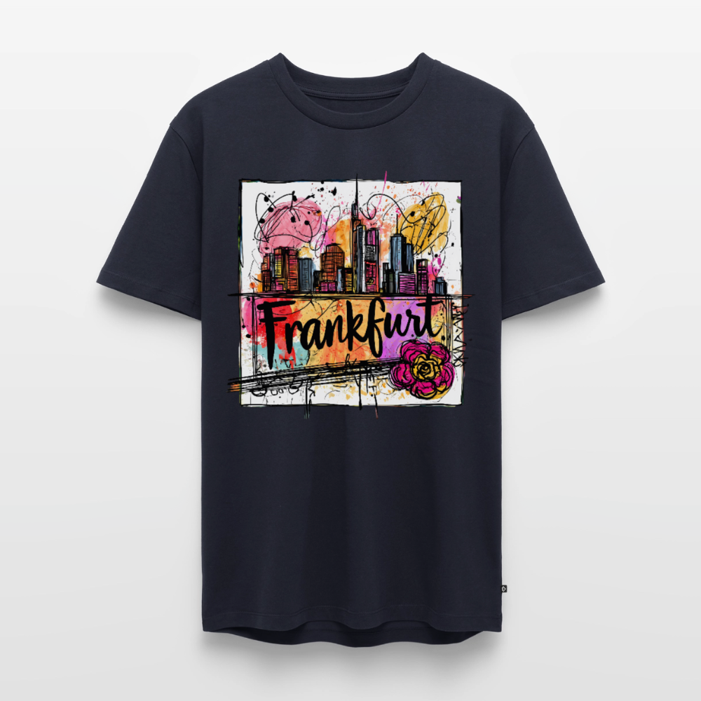 Frankfurt Skyline - Männer Premium T-Shirt - Navy
