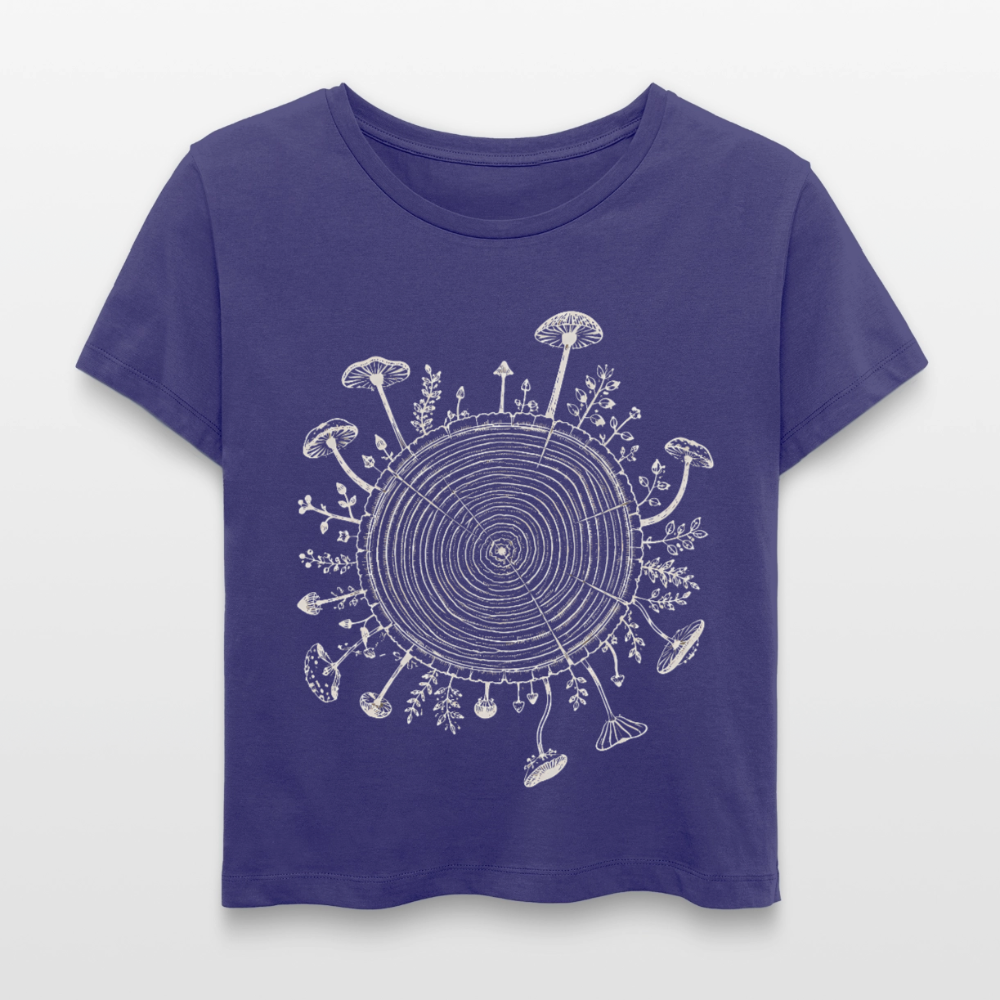Baumringe & Pilze - Stanley/Stella Relaxed Rundhals Frauen Bio-T-Shirt SERENA - Dämmerung