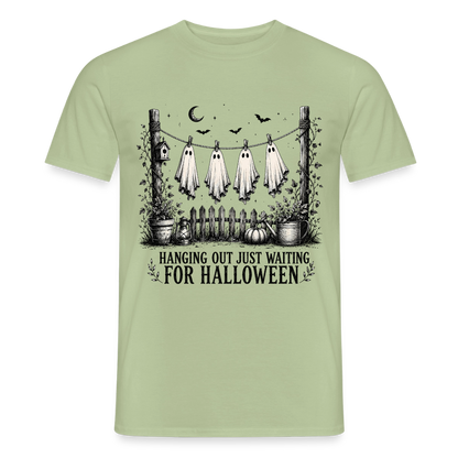 Hanging Out Just Waiting For Halloween - Männer T-Shirt - by Artful Alchemist