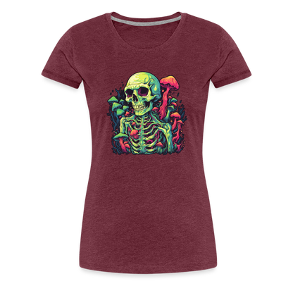 Horror Pilz Skelett - Happy Halloween - Frauen Premium T-Shirt - by Artful Alchemist
