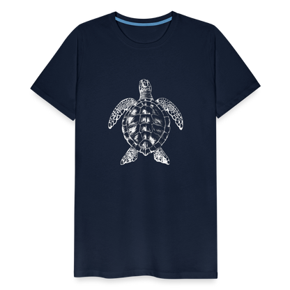 Meeresschildkröte - Monochrom - Männer Premium T-Shirt - by Artful Alchemist