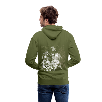 Vintage Steampunk Oktopus Motiv - Männer Premium Hoodie - by Artful Alchemist