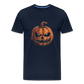 Gruseliger Horror Kürbis -Happy Halloween - Männer Premium T-Shirt - Navy