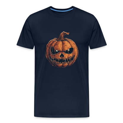 Gruseliger Horror Kürbis -Happy Halloween - Männer Premium T-Shirt - by Artful Alchemist