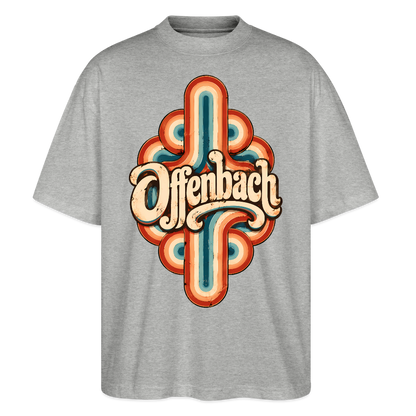 Offenbach Retro – Oversized Unisex Bio T-Shirt - Grau meliert