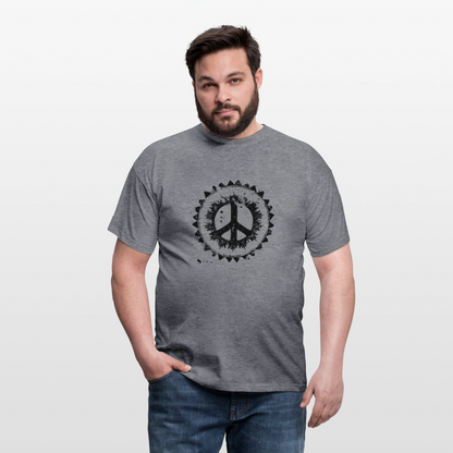 Urban Retro Peace Zeichen - Männer T-Shirt - by Artful Alchemist