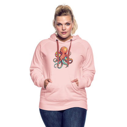 Lustiger Comic Oktopus mit Lollipop - Frauen Premium Hoodie - by Artful Alchemist