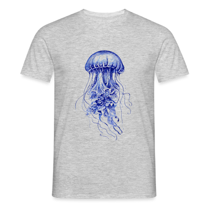 Indigo Qualle - Männer T-Shirt - by Artful Alchemist