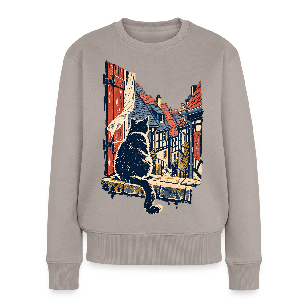 Altstadt-Katze – Frauen Premium Pullover - by Artful Alchemist
