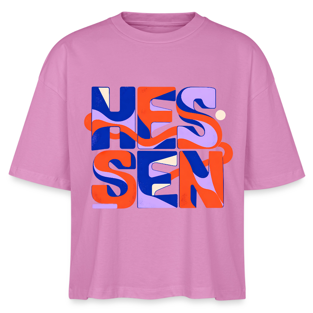 Hessen Color – Frauen Boxy Bio-T-Shirt Nova - Pink
