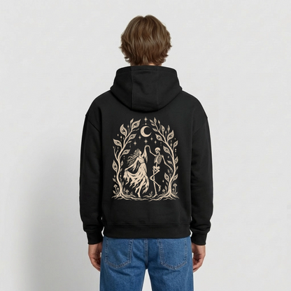 Moonlight Dance – Oversized Heavyweight Unisex Hoodie - Schwarz