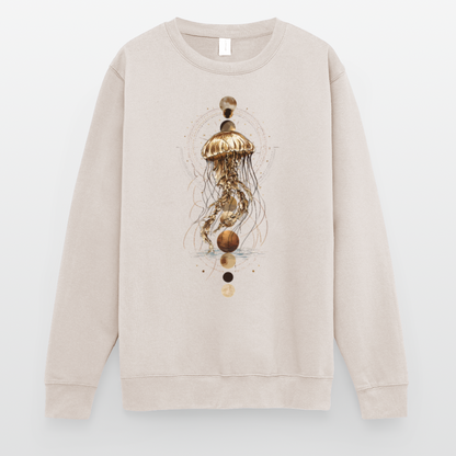 Mystische Qualle mit Mondphasen – Boho Ocean Design - Unisex Pullover - by Artful Alchemist