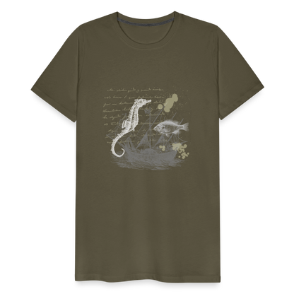 Vintage Steampunk Seepferdchen Motiv - Männer Premium T-Shirts - by Artful Alchemist