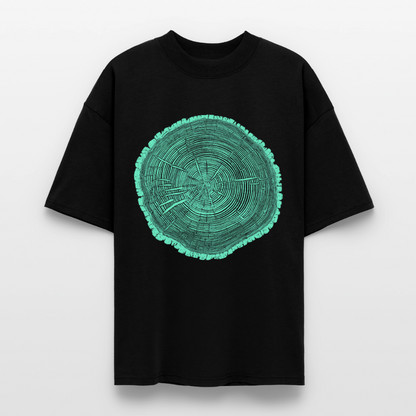 Tree Rings – Oversized Unisex Bio T-Shirt Blaster 2.0 - Schwarz