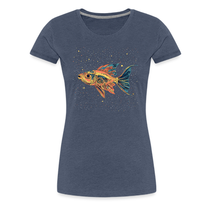 Bunter Meeres Fisch - Frauen Premium T-Shirt - by Artful Alchemist