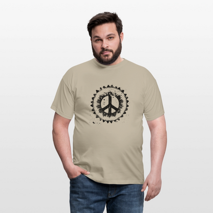 Urban Retro Peace Zeichen - Männer T-Shirt - by Artful Alchemist