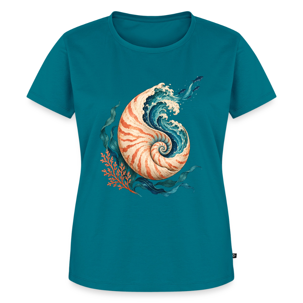 Nautilus Wave – Frauen Premium T-Shirt - Petrol