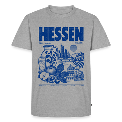 Hessen – Männer Premium T-Shirt - Grau meliert