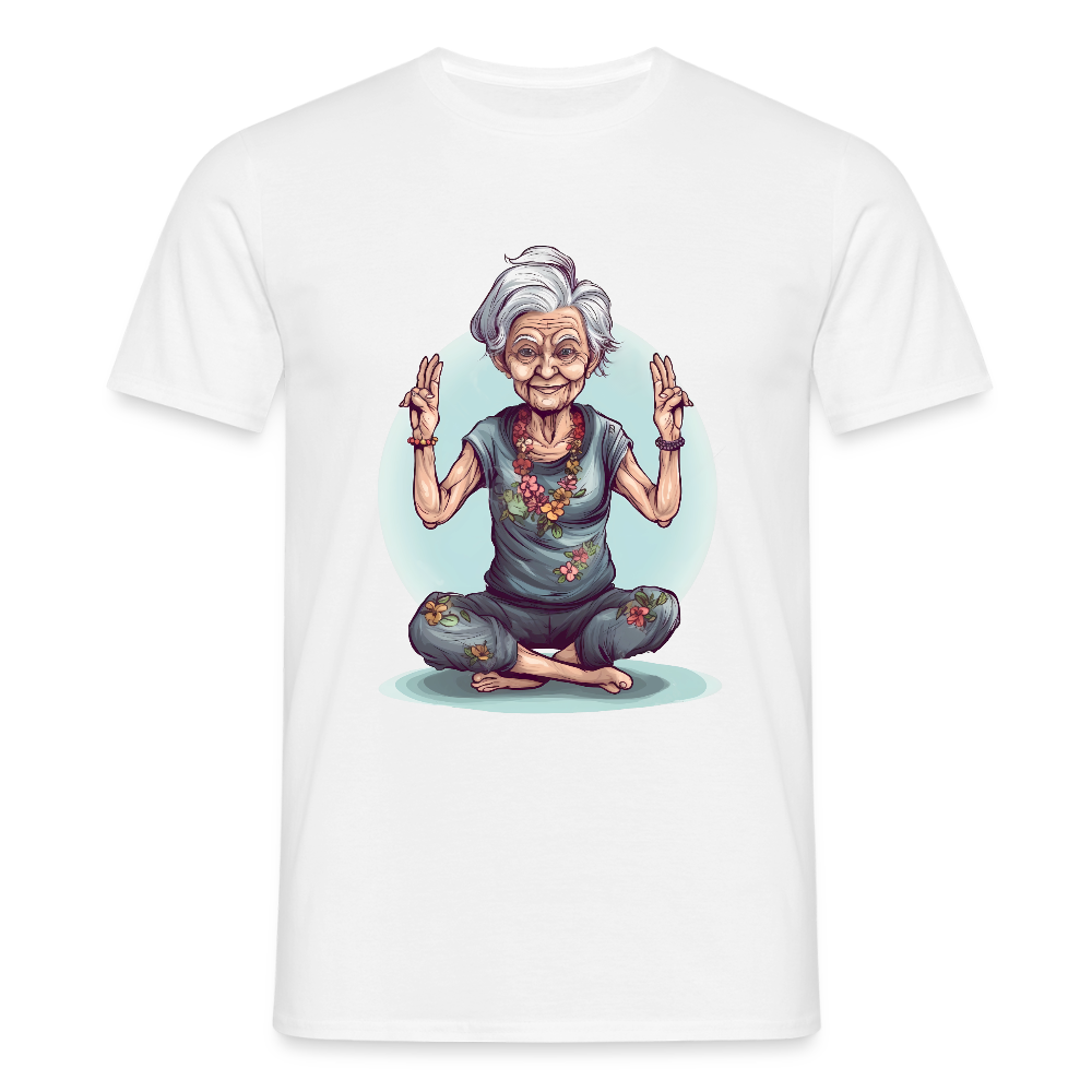 Coole Yoga Oma - Meditation im besten Alter - Männer T-Shirt - by Artful Alchemist