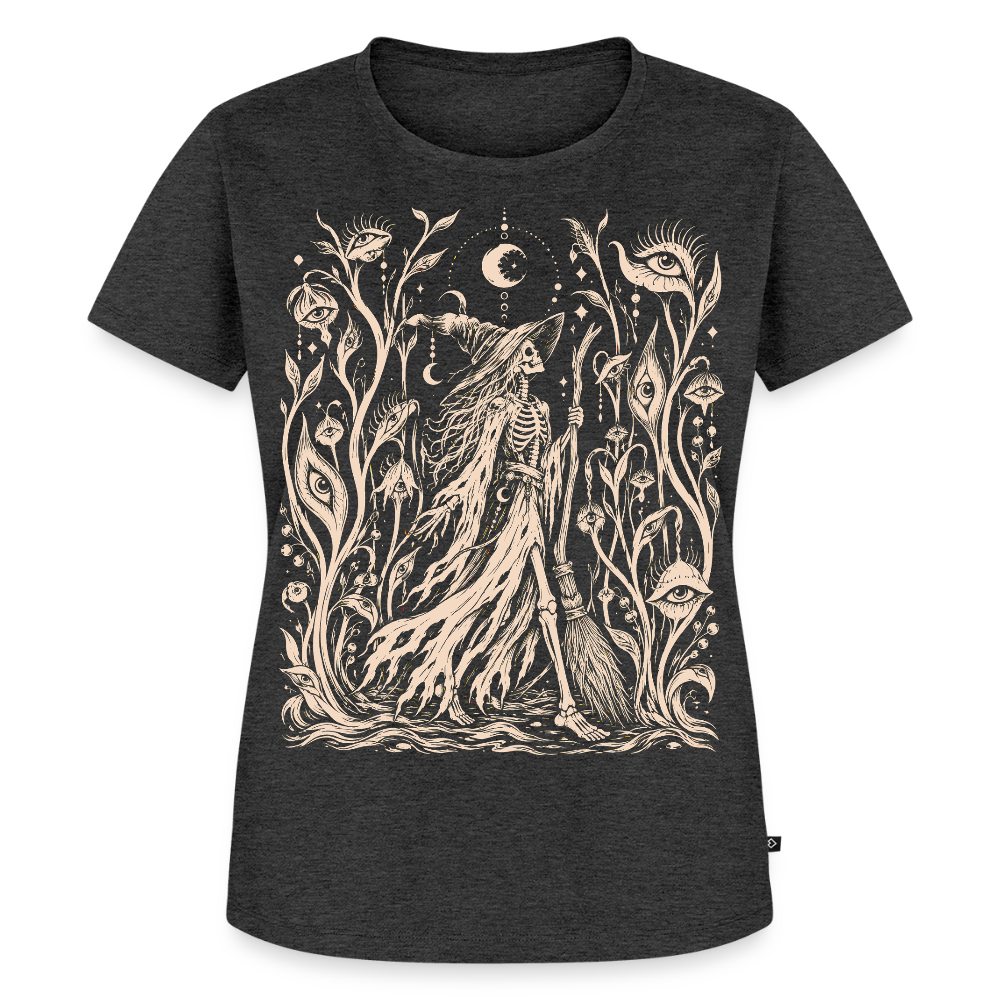 Moonlight Witch – Frauen Premium T-Shirt - Anthrazit meliert