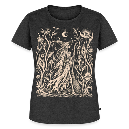 Moonlight Witch – Frauen Premium T-Shirt - Anthrazit meliert