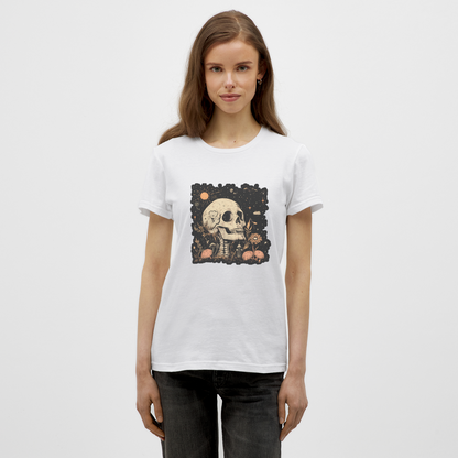Boho Hippie Skelett im 60er, 70er Jahre Look - Frauen T-Shirt - by Artful Alchemist