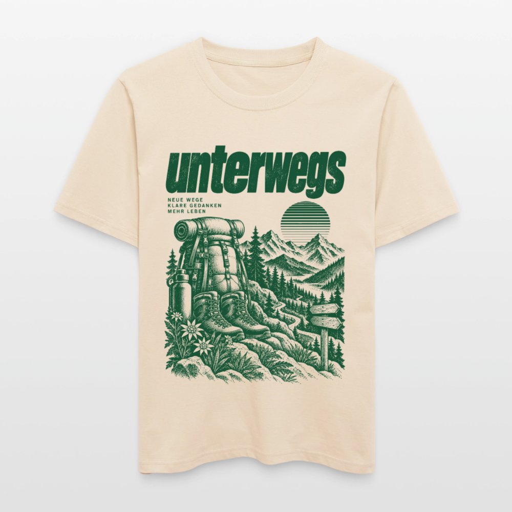 Unterwegs – RELAXED FIT Unisex Organic T-Shirt - Natur