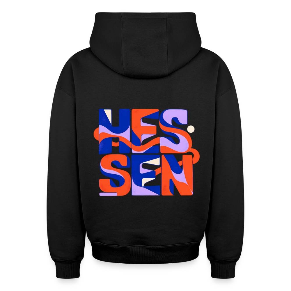 Hessen Color – Oversized Heavyweight Unisex Hoodie - Schwarz