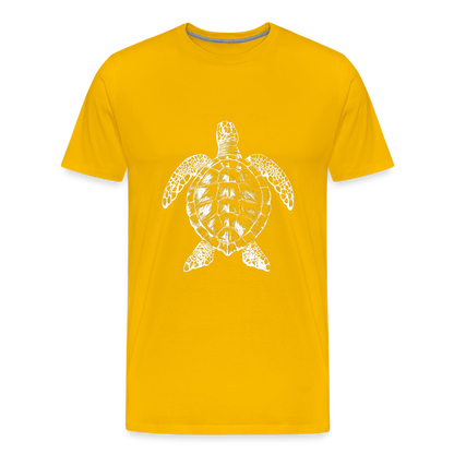 Meeresschildkröte - Monochrom - Männer Premium T-Shirt - by Artful Alchemist