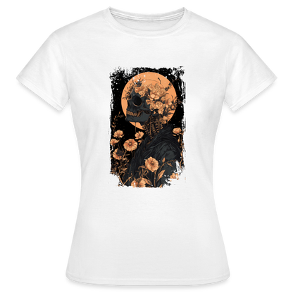 Boho Hippie Skelett im 60er, 70er Jahre Look - Frauen T-Shirt - by Artful Alchemist