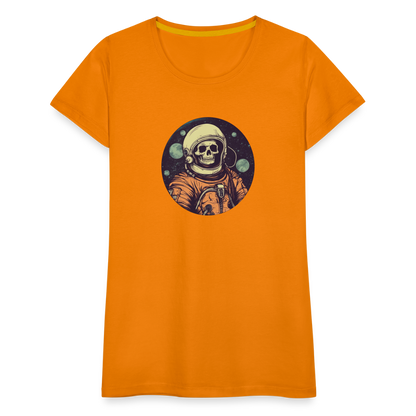 Gruseliges Skelett als Astronaut - Frauen Premium T-Shirt - by Artful Alchemist
