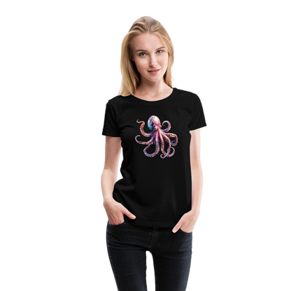 Cooles Wasserfarben Aquarell Oktopus Design - Frauen Premium T-Shirts - by Artful Alchemist
