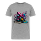 DJ Oktopus – Wenn Tiefsee auf Vinyl trifft - Männer Premium Bio T-Shirt - Grau meliert