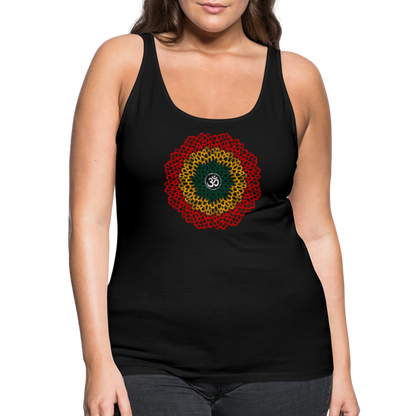 Yogi, Prana Mandala Om im Reggae Stil - Frauen Premium Tank Top - by Artful Alchemist