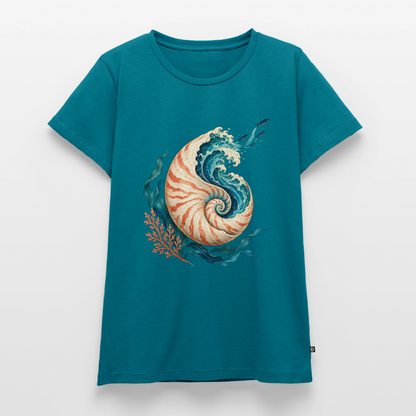 Nautilus Wave – Frauen Premium T-Shirt - Petrol