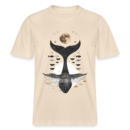 Moonwhale - Spirit of the Sea - Stanley/Stella Relaxed Fit Unisex Bio-T-Shirt Sparker - Weißgrau