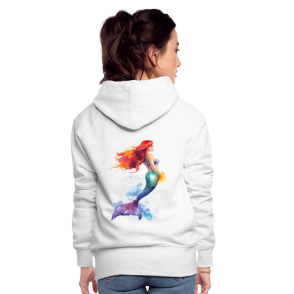 Meerjungfrau als Aquarelle - Frauen Premium Hoodie - by Artful Alchemist