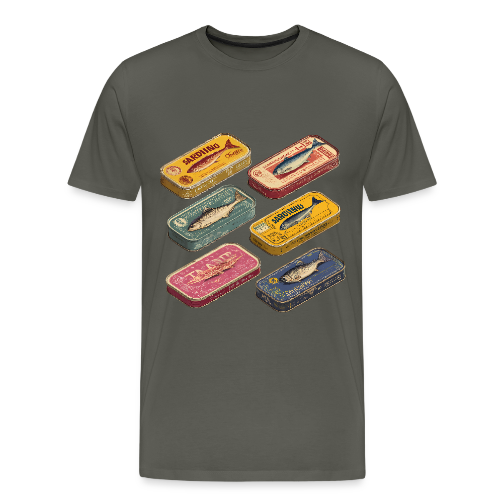 Vintage Sardine Cans Collective - Männer Premium T-Shirt - by Artful Alchemist