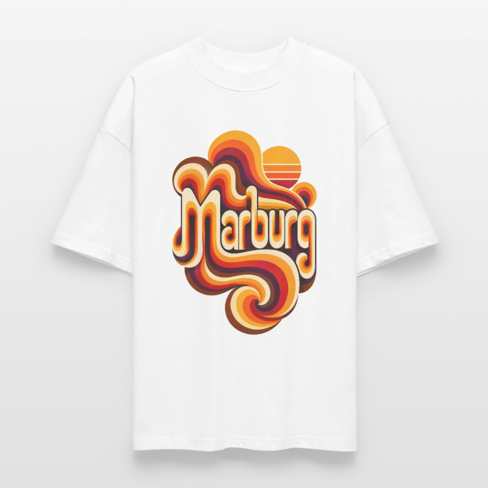 Marburg Retro – Oversized Unisex Bio T-Shirt - Weiß