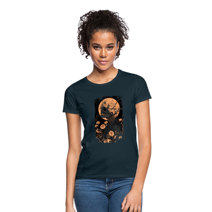 Boho Hippie Skelett im 60er, 70er Jahre Look - Frauen T-Shirt - by Artful Alchemist