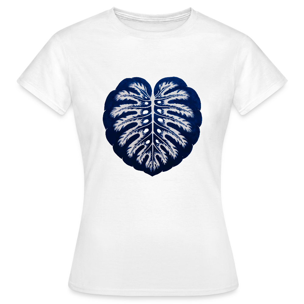 Indigo Monstera - Frauen T-Shirt - by Artful Alchemist